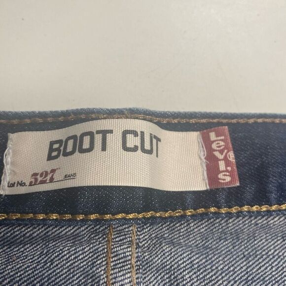 LEVI’S 527 Men’s Blue Boot Cut 36X30 Measures 34X24 HAS BEEN ALTERED SEE DESCRIP - Picture 6 of 9